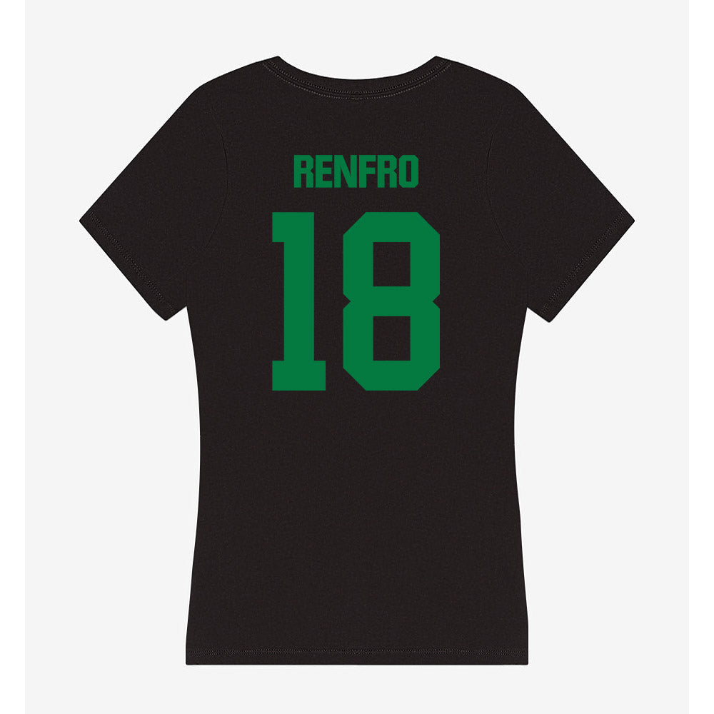 North Texas - NCAA Women's Soccer : Peyton Renfro - Women's V-Neck T-Shirt-1