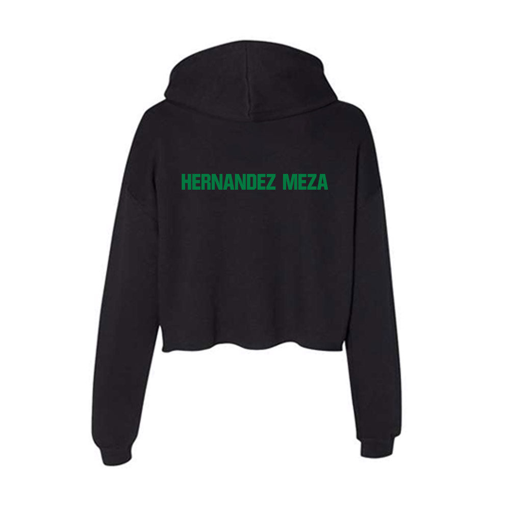 North Texas - NCAA Women's Swimming & Diving : Valeria Hernandez Meza - Women's Crop Fleece Hoodie-1