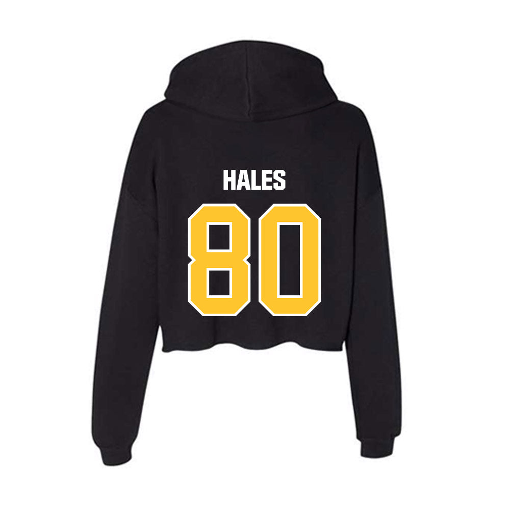Southern Miss - NCAA Football : Zavian Hales - Women's Crop Fleece Hoodie-1