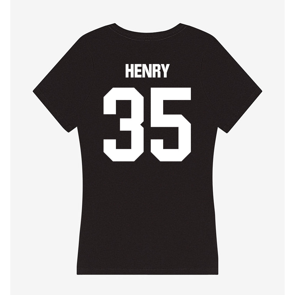 SSU - NCAA Baseball : Marcellus Henry - Women's V-Neck T-Shirt-1