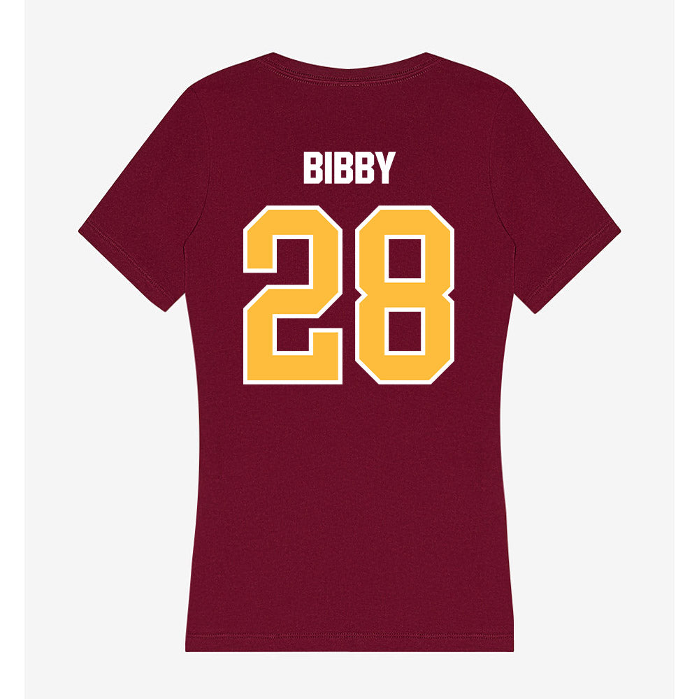 UMN Duluth - NCAA Men's Ice Hockey : Luke Bibby - Women's V-Neck T-Shirt-1