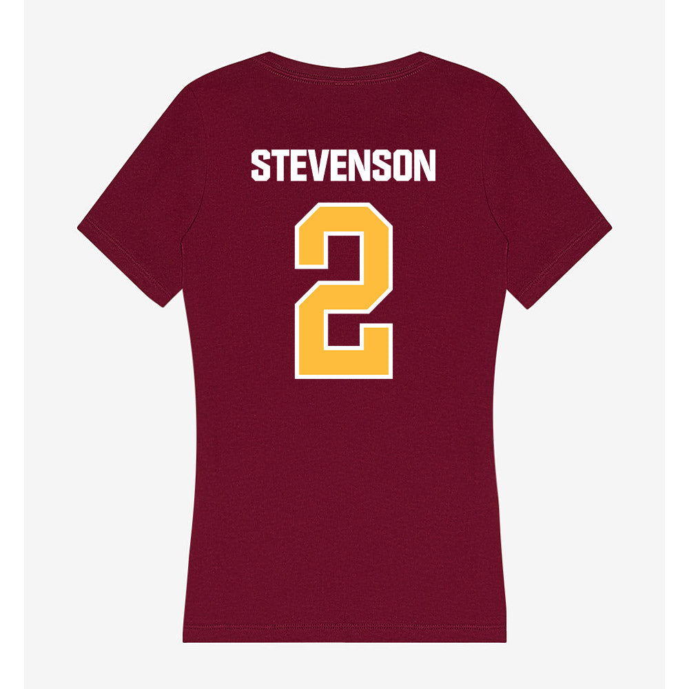 UMN Duluth - NCAA Football : Kenneth Stevenson - Women's V-Neck T-Shirt-1