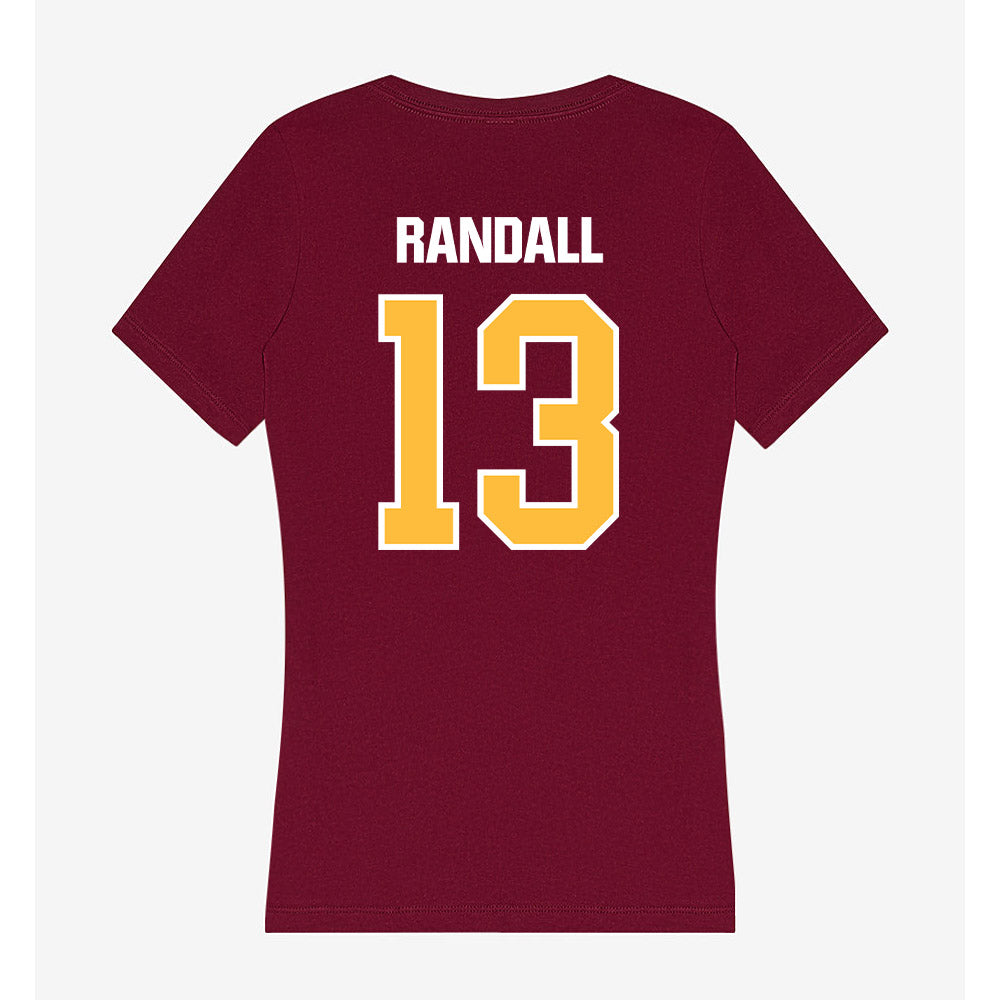 UMN Duluth - NCAA Football : Austin Randall - Women's V-Neck T-Shirt-1