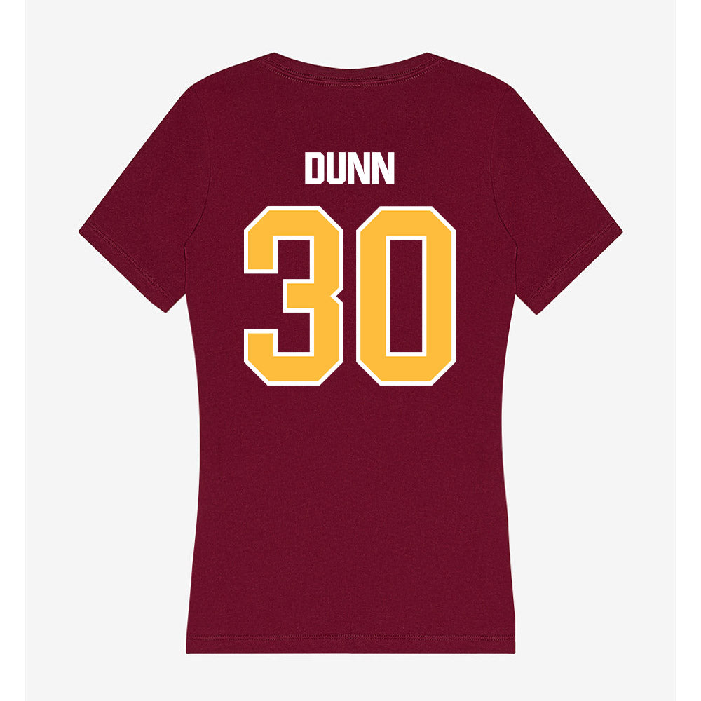 UMN Duluth - NCAA Football : Terae Dunn - Women's V-Neck T-Shirt-1
