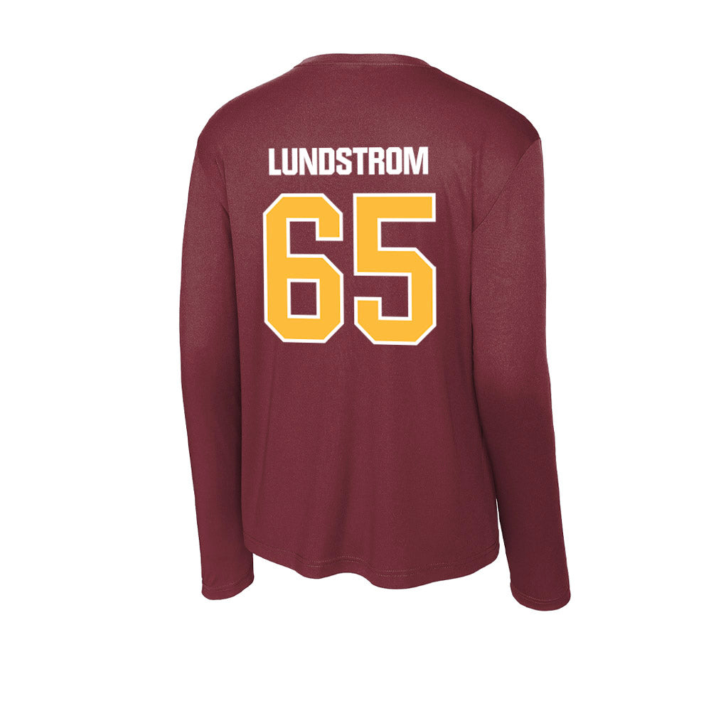 UMN Duluth - NCAA Football : David Lundstrom - Activewear Long Sleeve T-Shirt-1