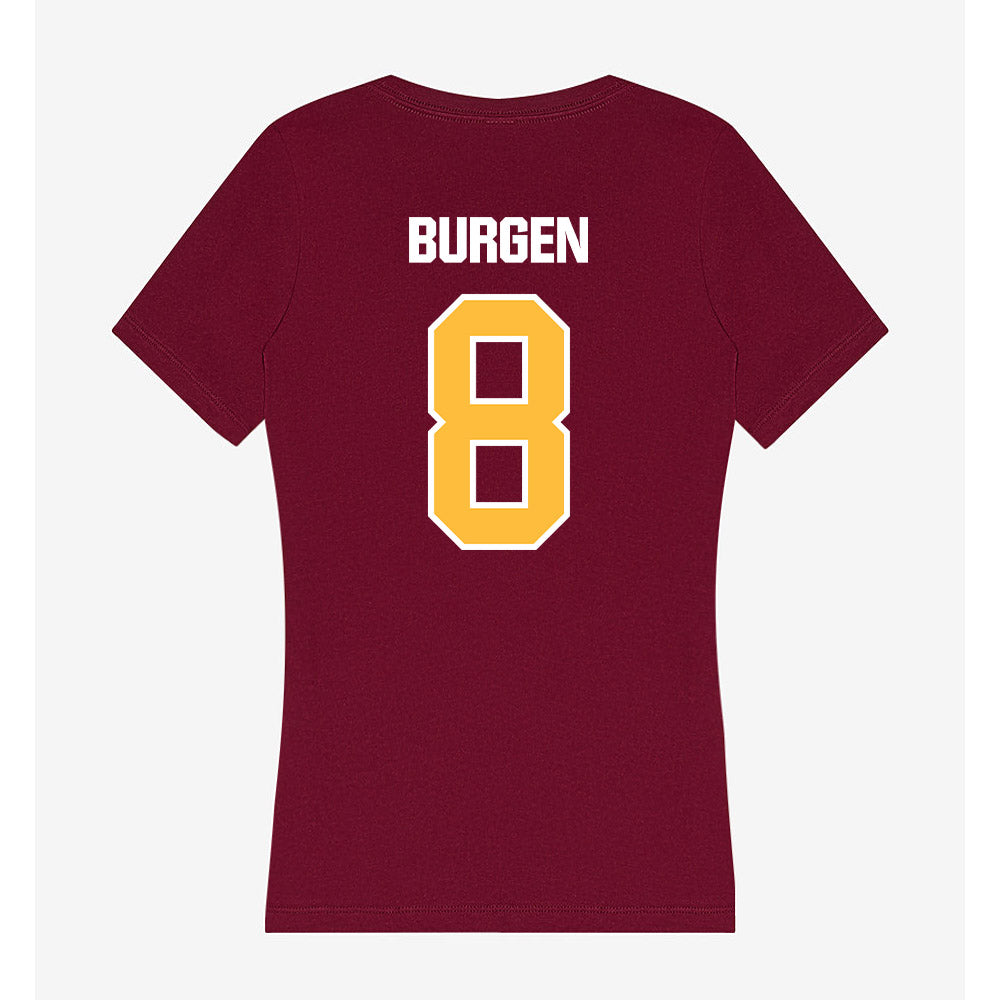 UMN Duluth - NCAA Women's Ice Hockey : Danielle Burgen - Women's V-Neck T-Shirt-1