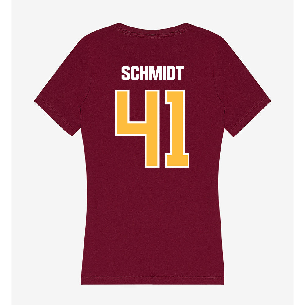 UMN Duluth - NCAA Football : Gavin Schmidt - Women's V-Neck T-Shirt-1