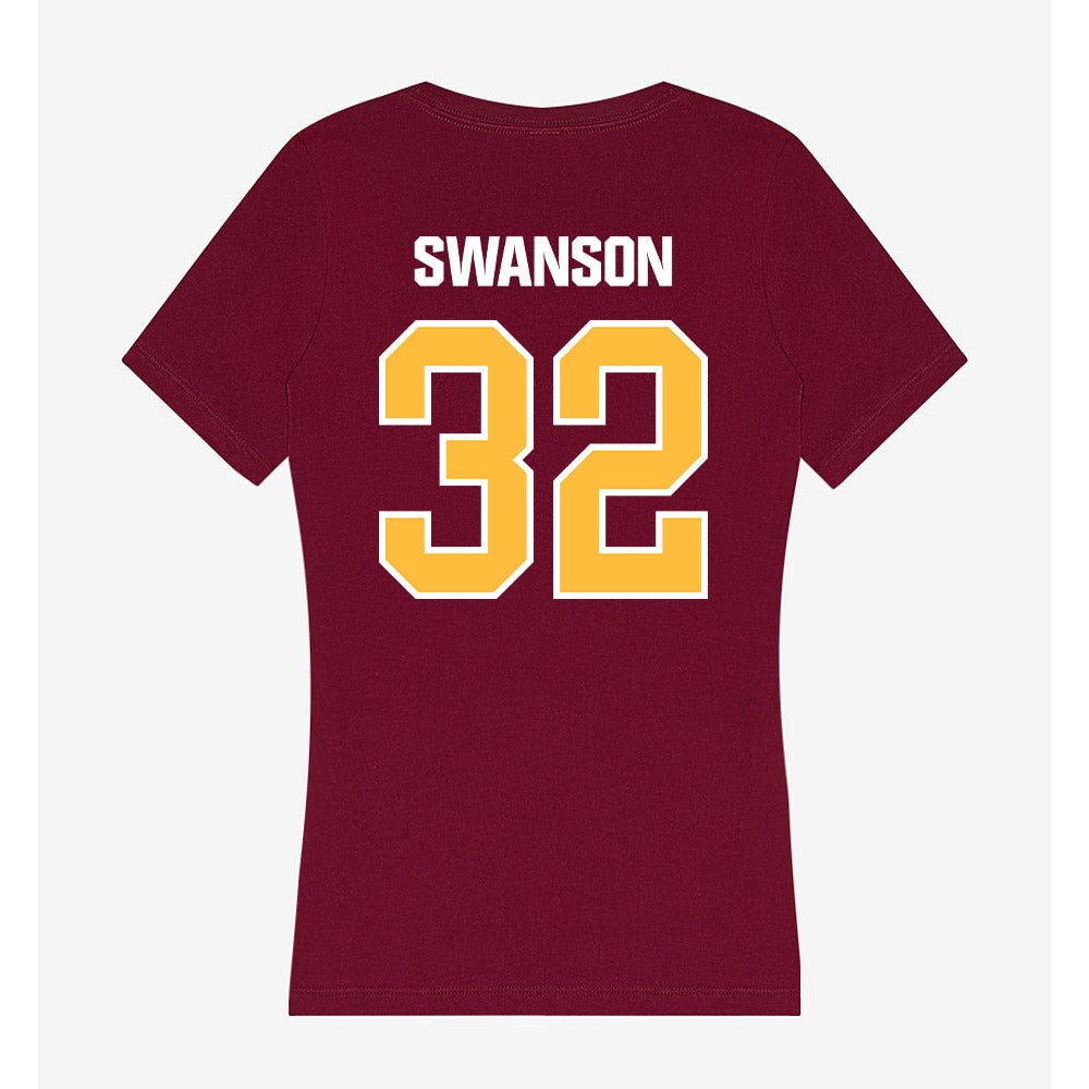 UMN Duluth - NCAA Baseball : Ethan Swanson - Women's V-Neck T-Shirt-1
