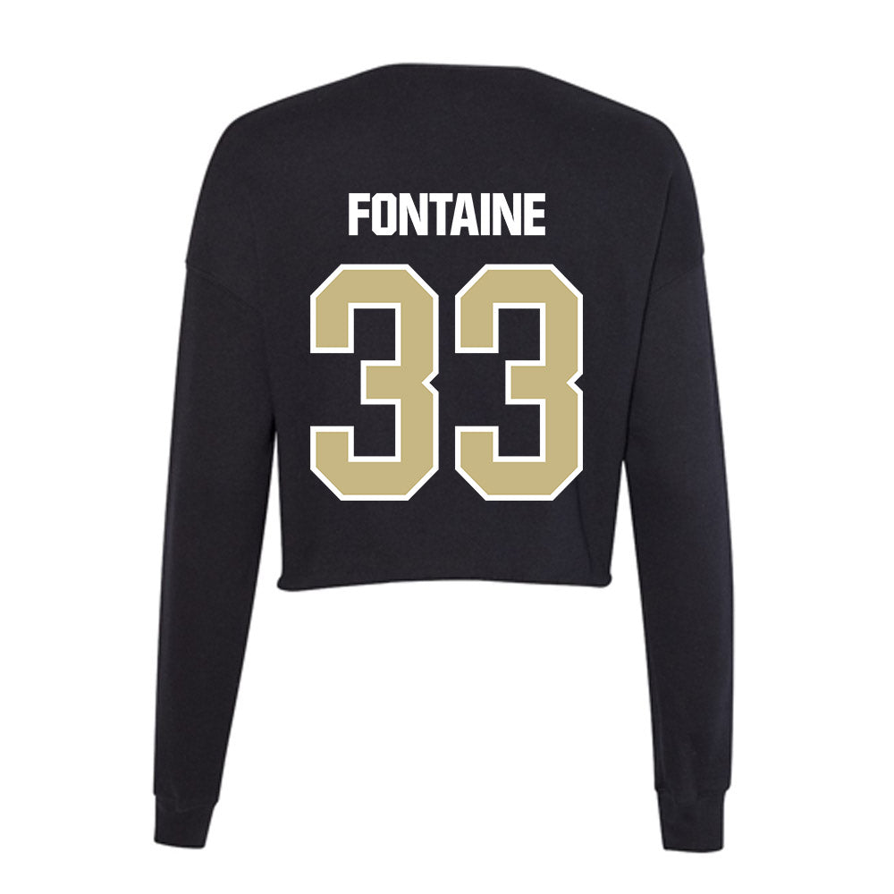 Akron - NCAA Women's Lacrosse : Keira Fontaine - Women's Cropped Crew Fleece-1