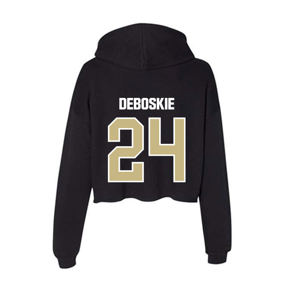 Akron - NCAA Baseball : Prince DeBoskie - Women's Crop Fleece Hoodie-1