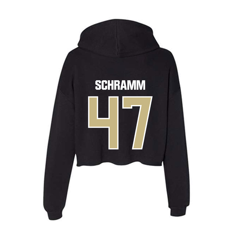 Akron - NCAA Football : Matt Schramm - Women's Crop Fleece Hoodie-1