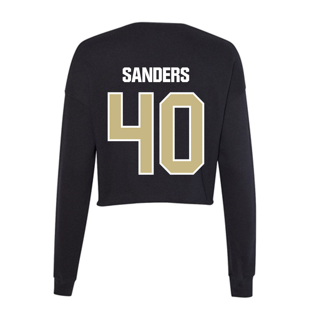 Akron - NCAA Women's Lacrosse : Hannah Sanders - Women's Cropped Crew Fleece-1