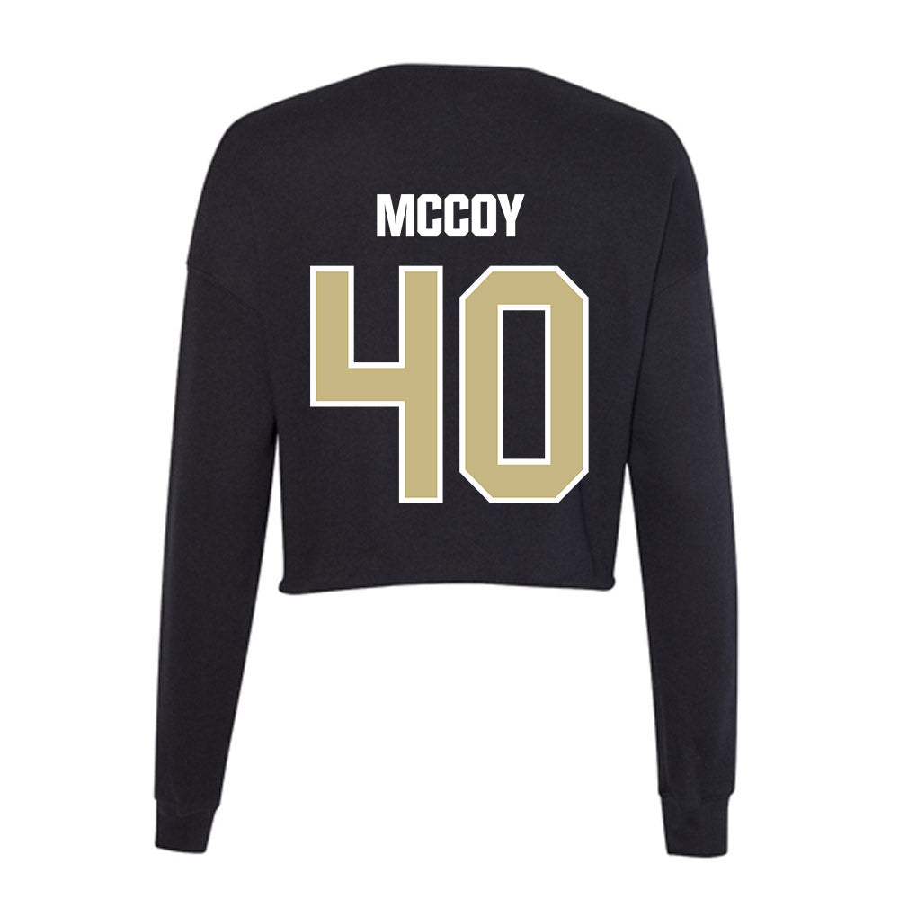 Akron - NCAA Football : Bryan McCoy - Women's Cropped Crew Fleece-1