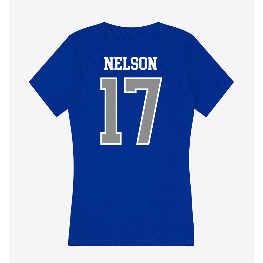 Seton Hall - NCAA Women's Volleyball : Rylee Nelson - Women's V-Neck T-Shirt-1