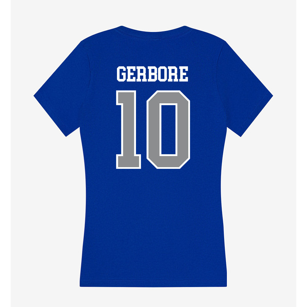 Seton Hall - NCAA Men's Soccer : Hugo Gerbore - Women's V-Neck T-Shirt-1