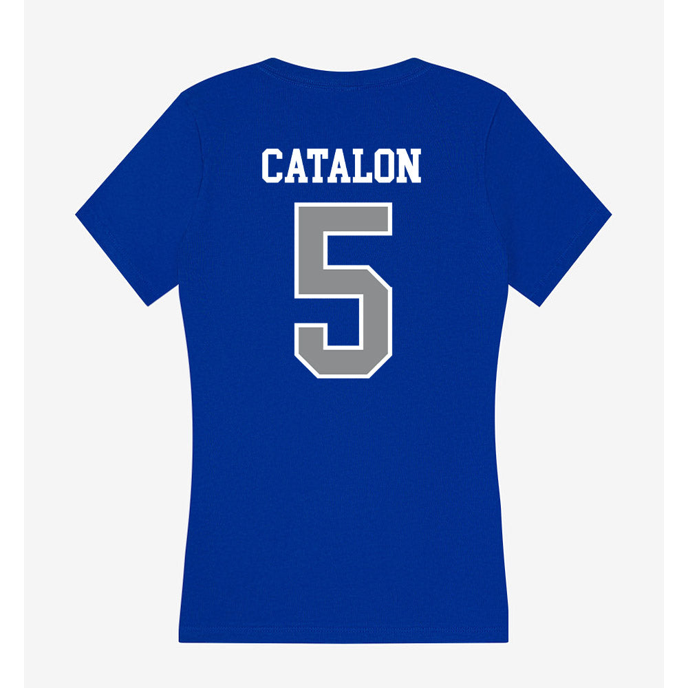 Seton Hall - NCAA Women's Basketball : Savannah Catalon - Women's V-Neck T-Shirt-1