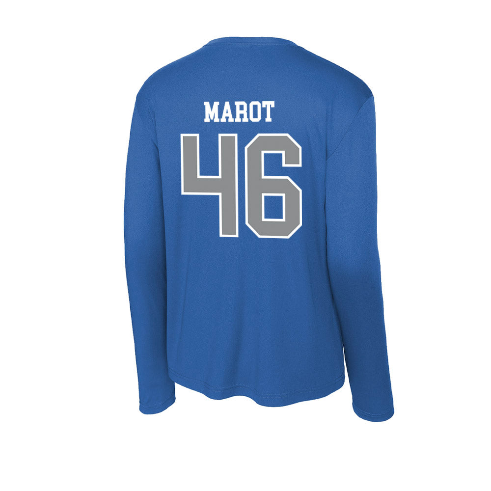 Seton Hall - NCAA Baseball : Jordan Marot - Activewear Long Sleeve T-Shirt-1