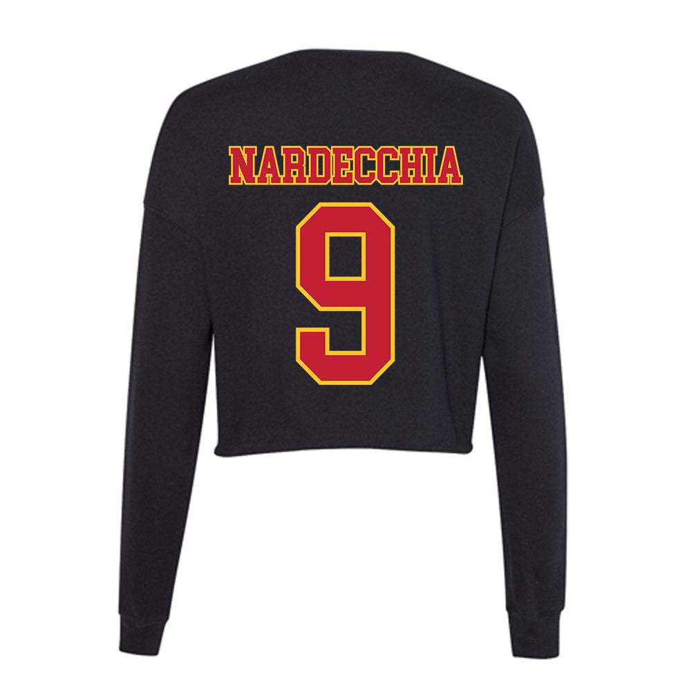 Ferris State - NCAA Men's Ice Hockey : Nick Nardecchia - Women's Cropped Crew Fleece-1