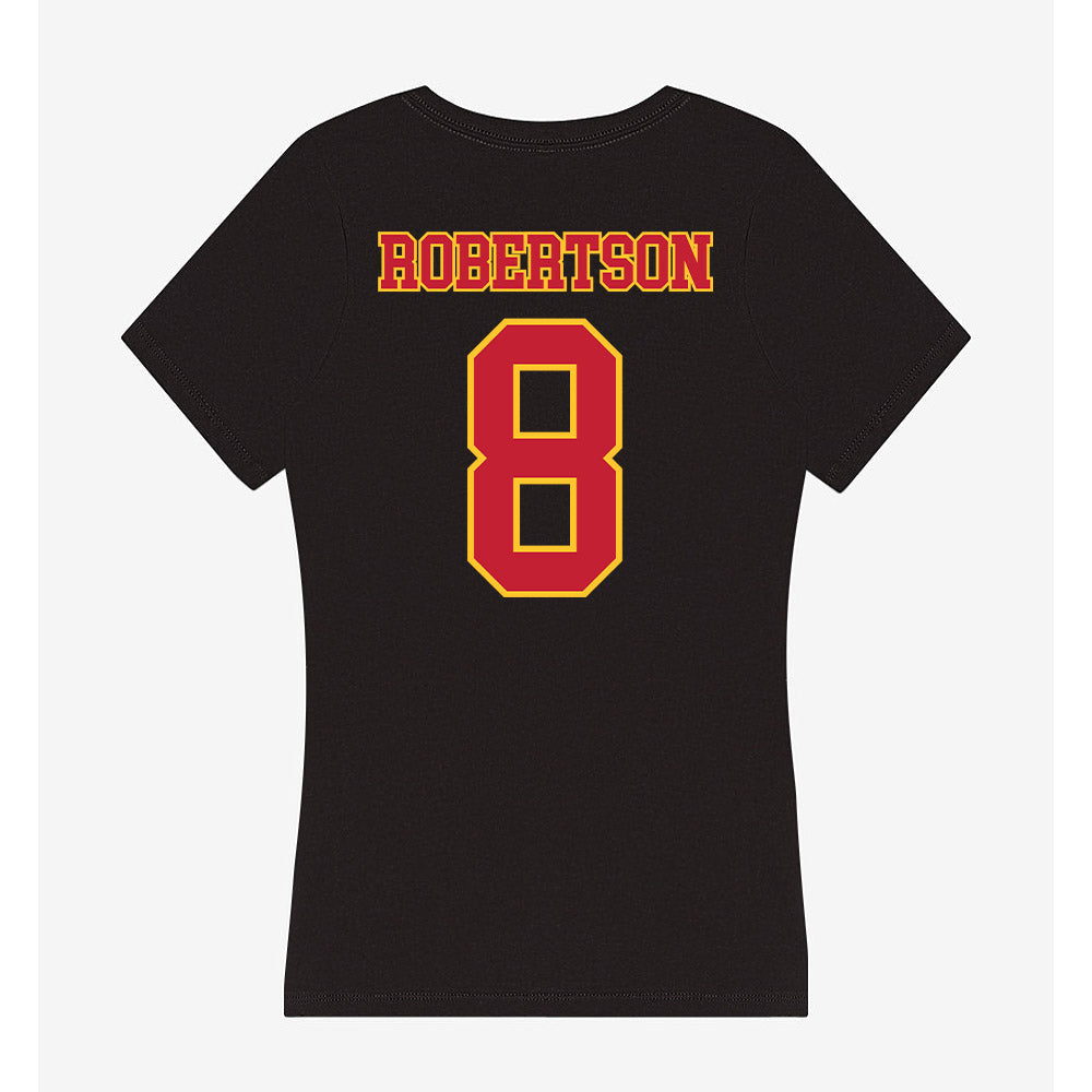 Ferris State - NCAA Women's Volleyball : Rhiannon Robertson - Women's V-Neck T-Shirt-1