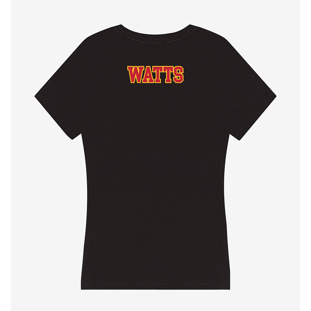 Ferris State - STUNT : Janayah Watts - Women's V-Neck T-Shirt-1