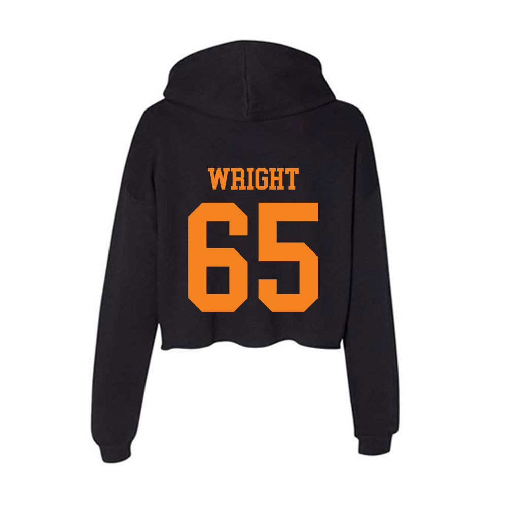 UTEP - NCAA Football : Isaiah Wright - Women's Crop Fleece Hoodie-1
