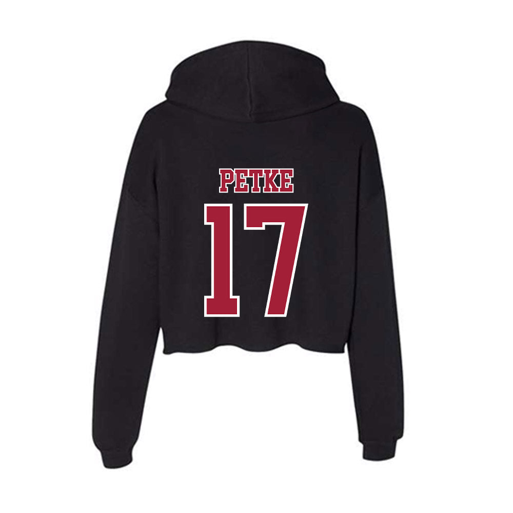 St. Joe's - NCAA Men's Soccer : Dylan Petke - Women's Crop Fleece Hoodie-1