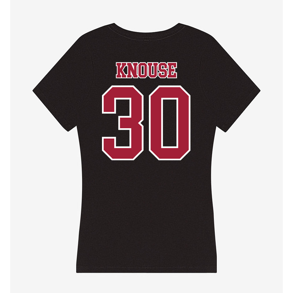 St. Joe's - NCAA Women's Basketball : Emily Knouse - Women's V-Neck T-Shirt-1