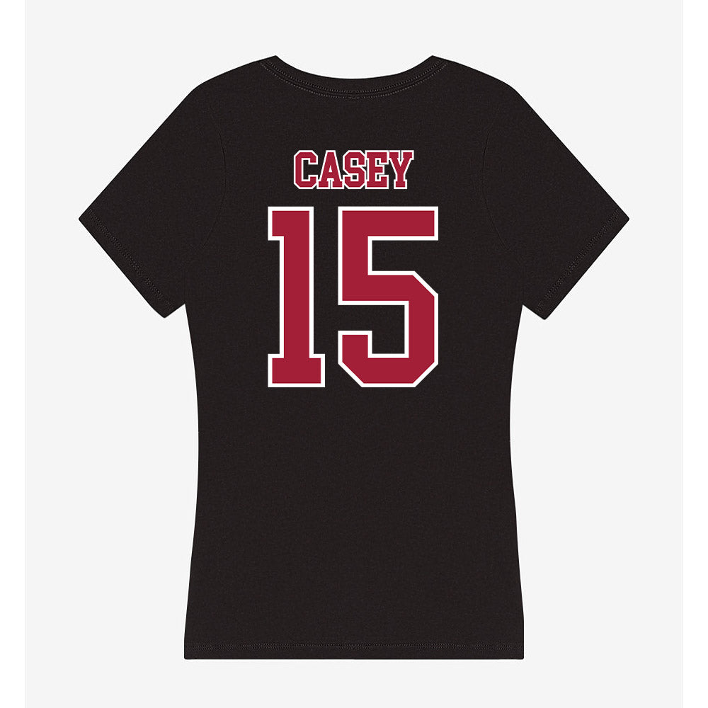 St. Joe's - NCAA Women's Basketball : Gabby Casey - Women's V-Neck T-Shirt-1
