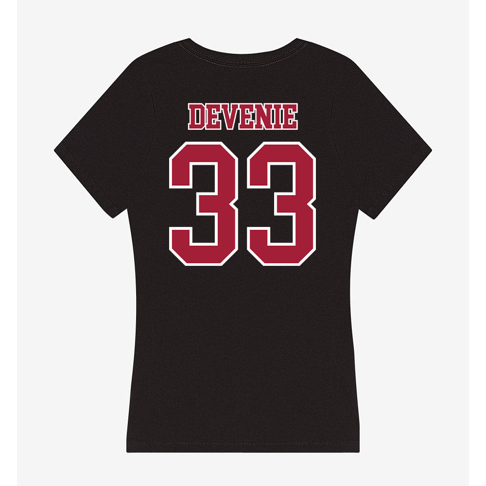 St. Joe's - NCAA Women's Basketball : Emi Devenie - Women's V-Neck T-Shirt-1