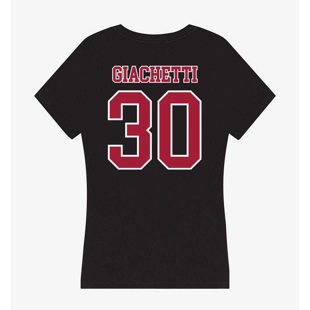 St. Joe's - NCAA Men's Lacrosse : Charlie Giachetti - Women's V-Neck T-Shirt-1
