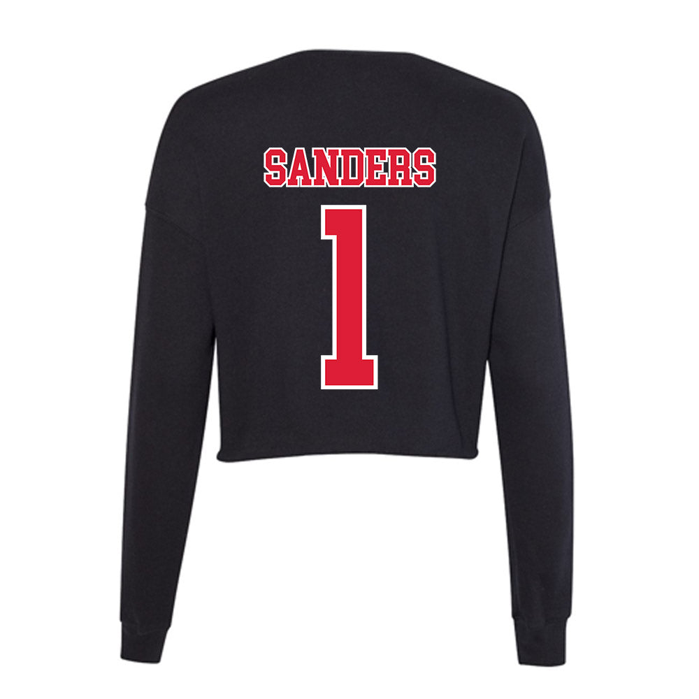 Lamar - NCAA Men's Basketball : Quinton Sanders - Women's Cropped Crew Fleece-1