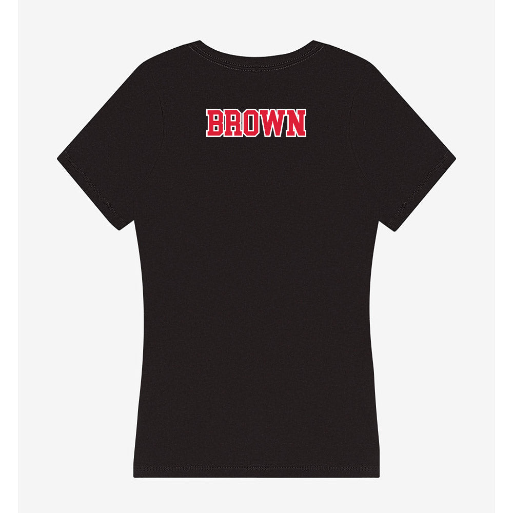 Lamar - NCAA Women's Track & Field : Camille Brown - Women's V-Neck T-Shirt-1