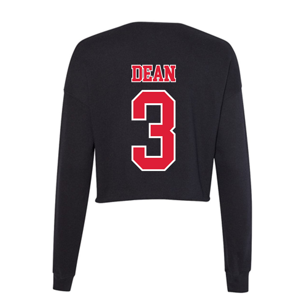 Lamar - NCAA Women's Basketball : Sabria Dean - Women's Cropped Crew Fleece-1