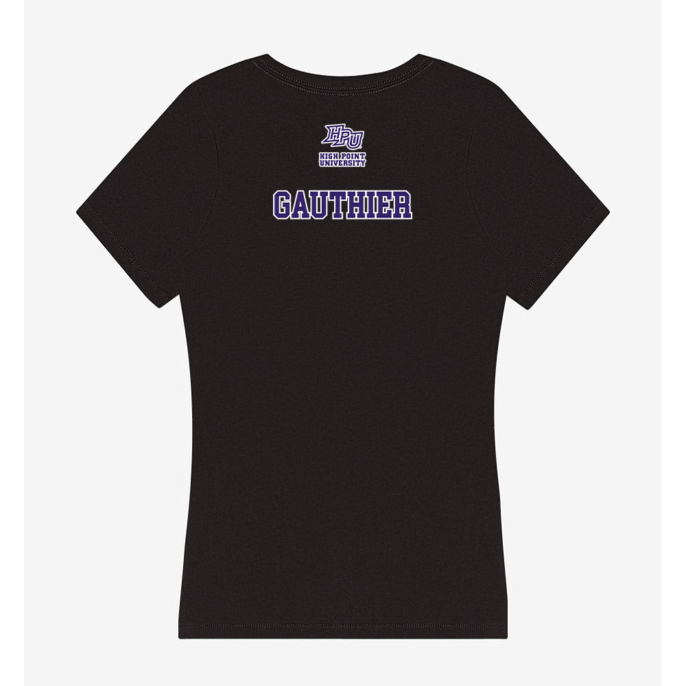 High Point - NCAA Women's Lacrosse : Rachelle Gauthier - Women's V-Neck T-Shirt-1