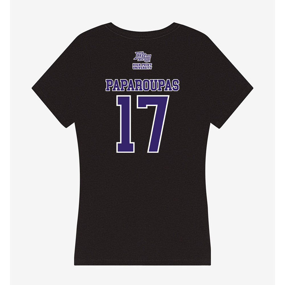 High Point - NCAA Men's Soccer : Angelo Paparoupas - Women's V-Neck T-Shirt-1