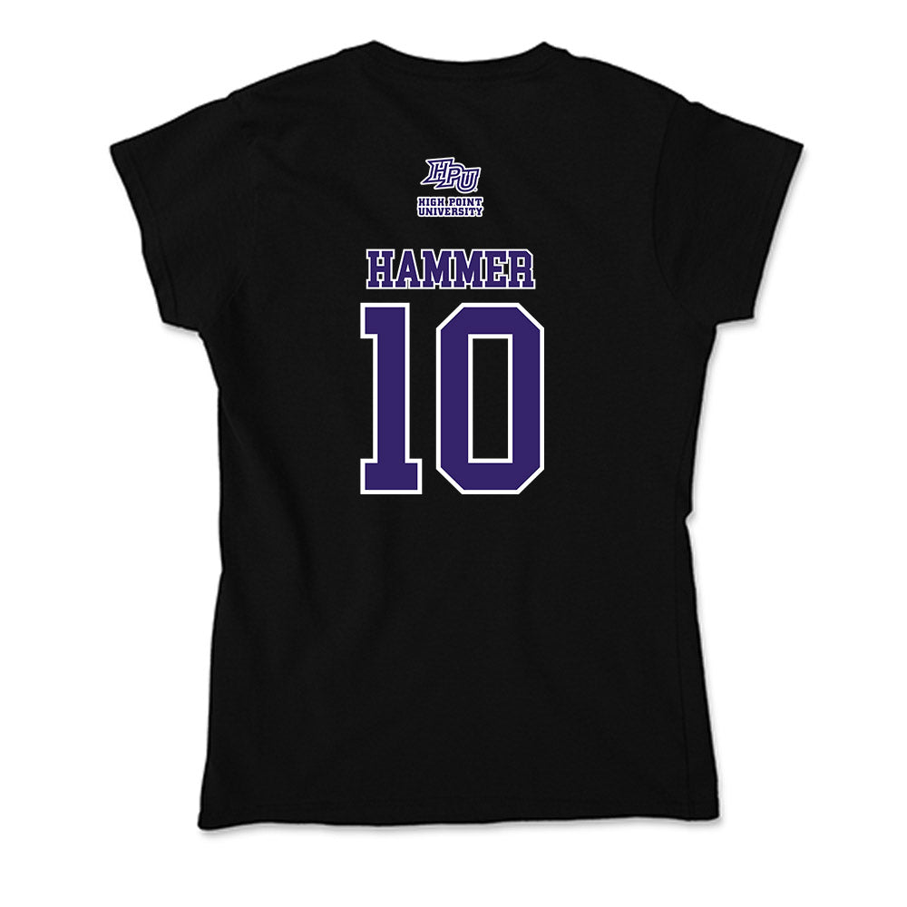 High Point - NCAA Women's Soccer : Ellie Hammer - Soft Style Women’s T-Shirt-1