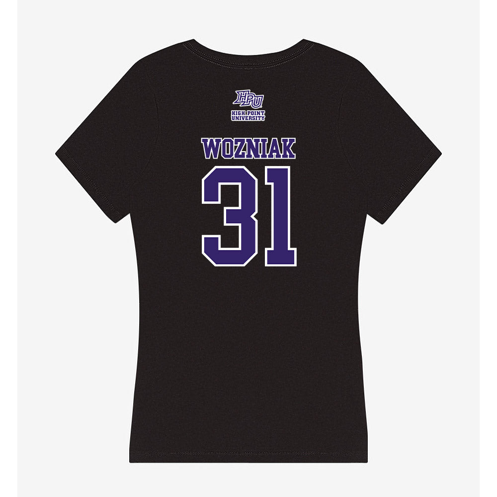 High Point - NCAA Baseball : Brett Wozniak - Women's V-Neck T-Shirt-1