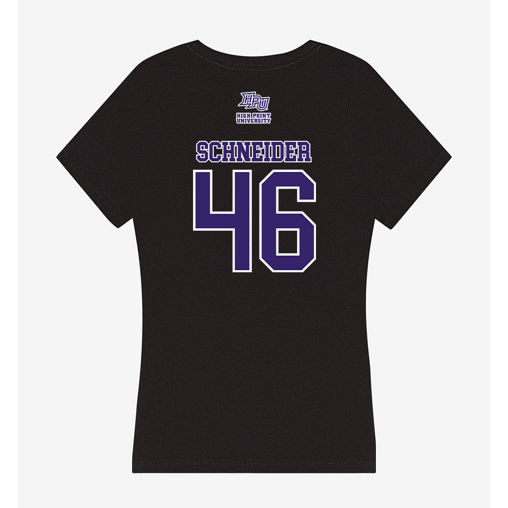 High Point - NCAA Baseball : Charlie Schneider - Women's V-Neck T-Shirt-1