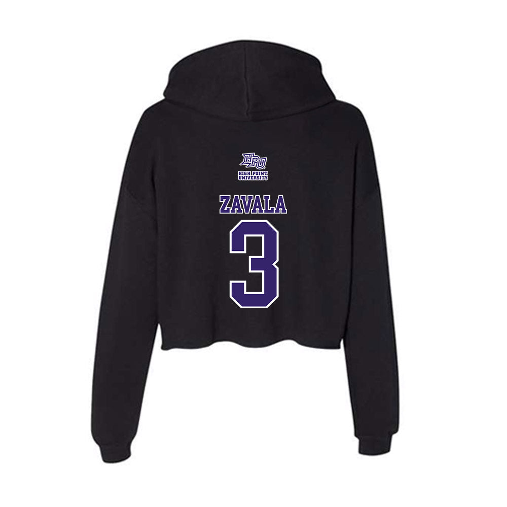 High Point - NCAA Women's Basketball : Nevaeh Zavala - Women's Crop Fleece Hoodie-1