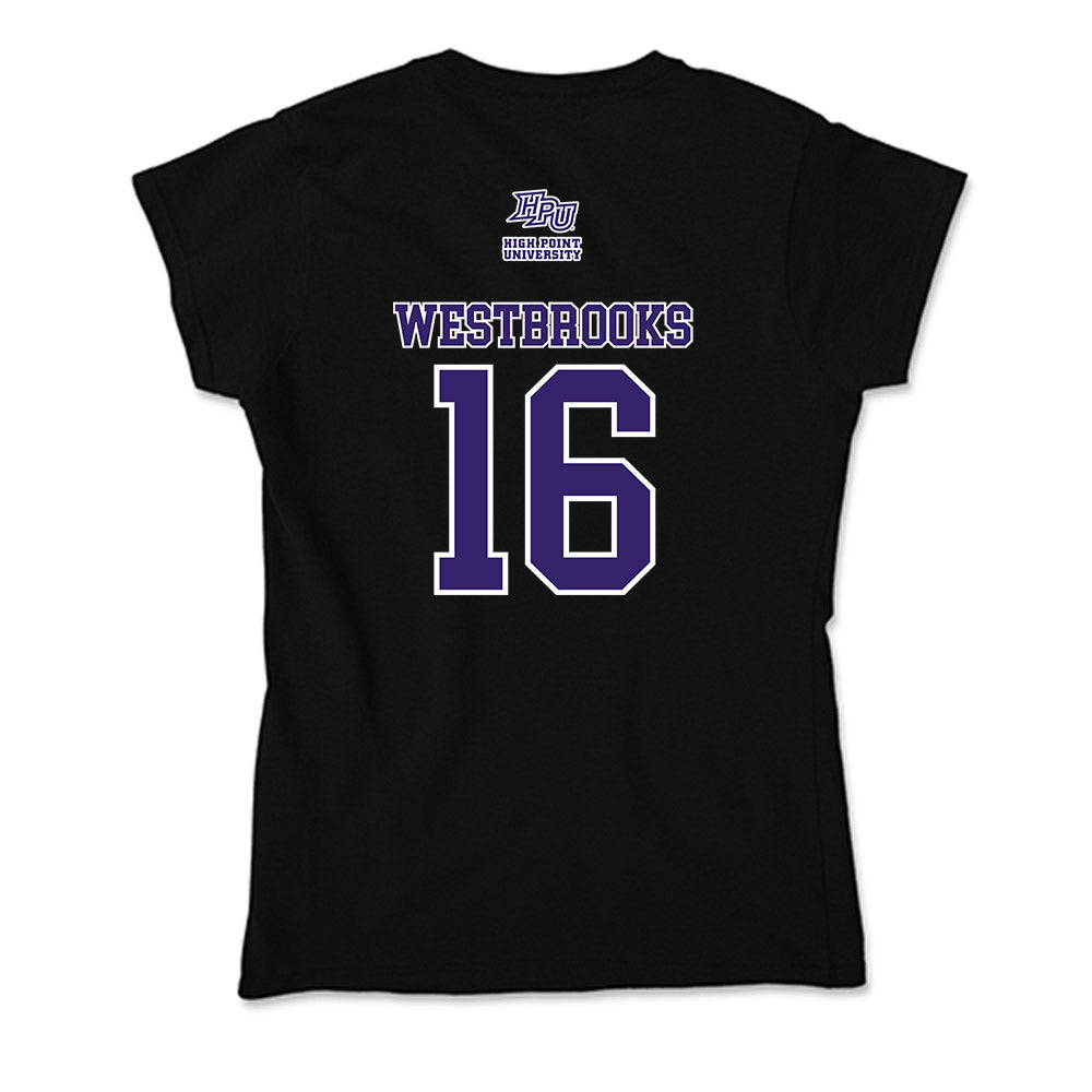 High Point - NCAA Men's Lacrosse : James Westbrooks - Soft Style Women’s T-Shirt-1
