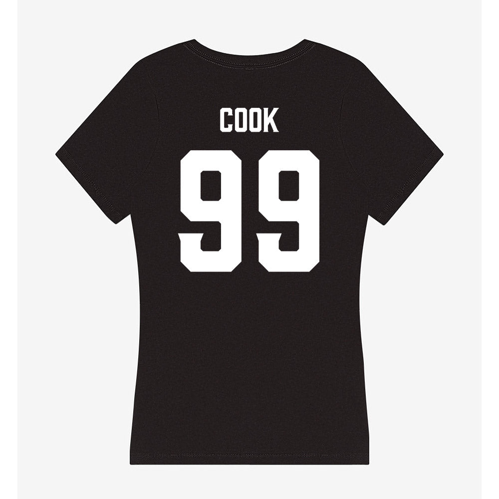 Furman - NCAA Football : Sirod Cook - Women's V-Neck T-Shirt-1