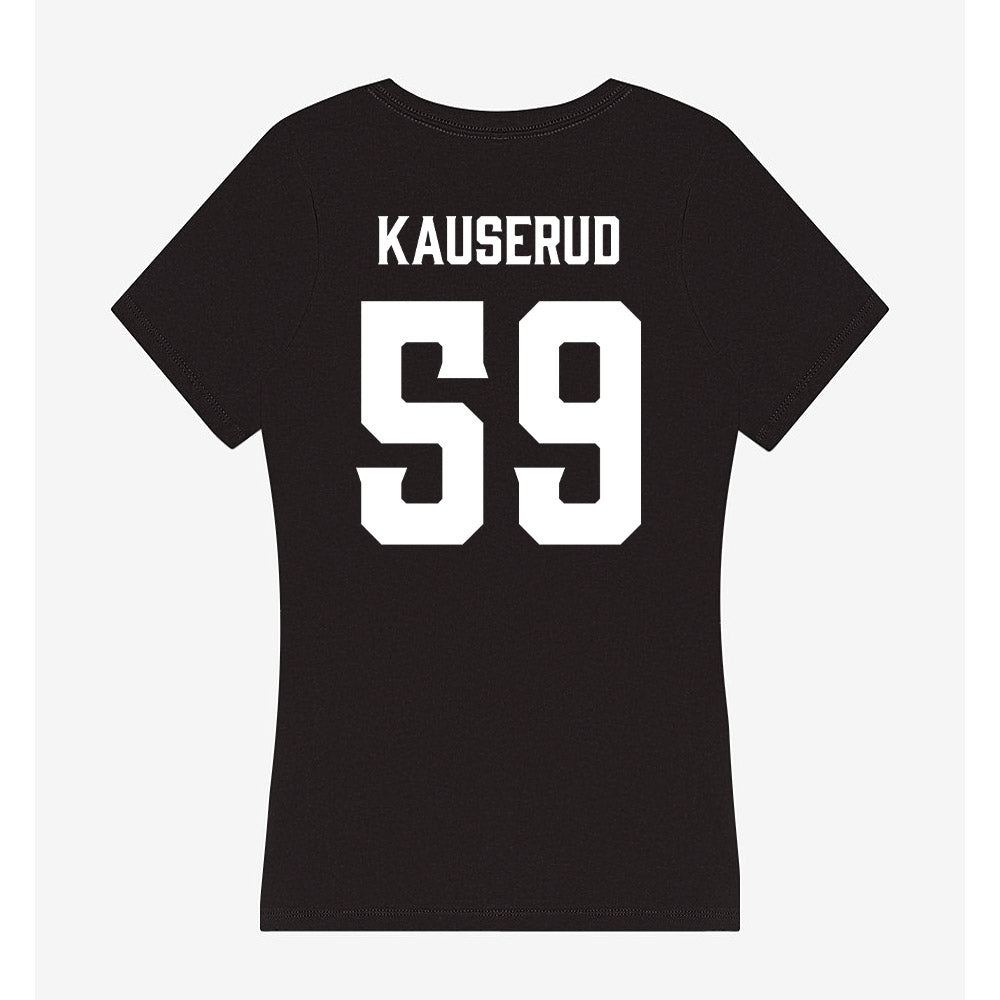 Furman - NCAA Football : Ty Kauserud - Women's V-Neck T-Shirt-1