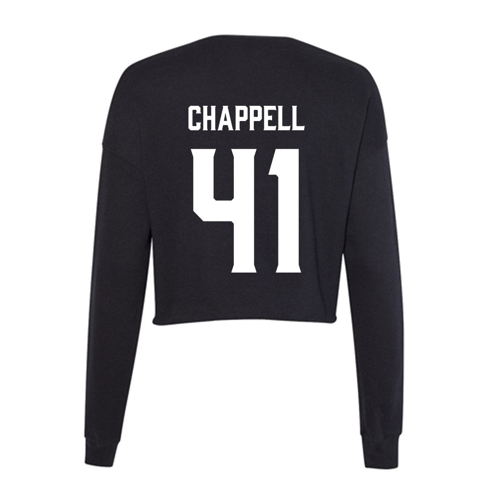 Furman - NCAA Football : Brock Chappell - Women's Cropped Crew Fleece-1