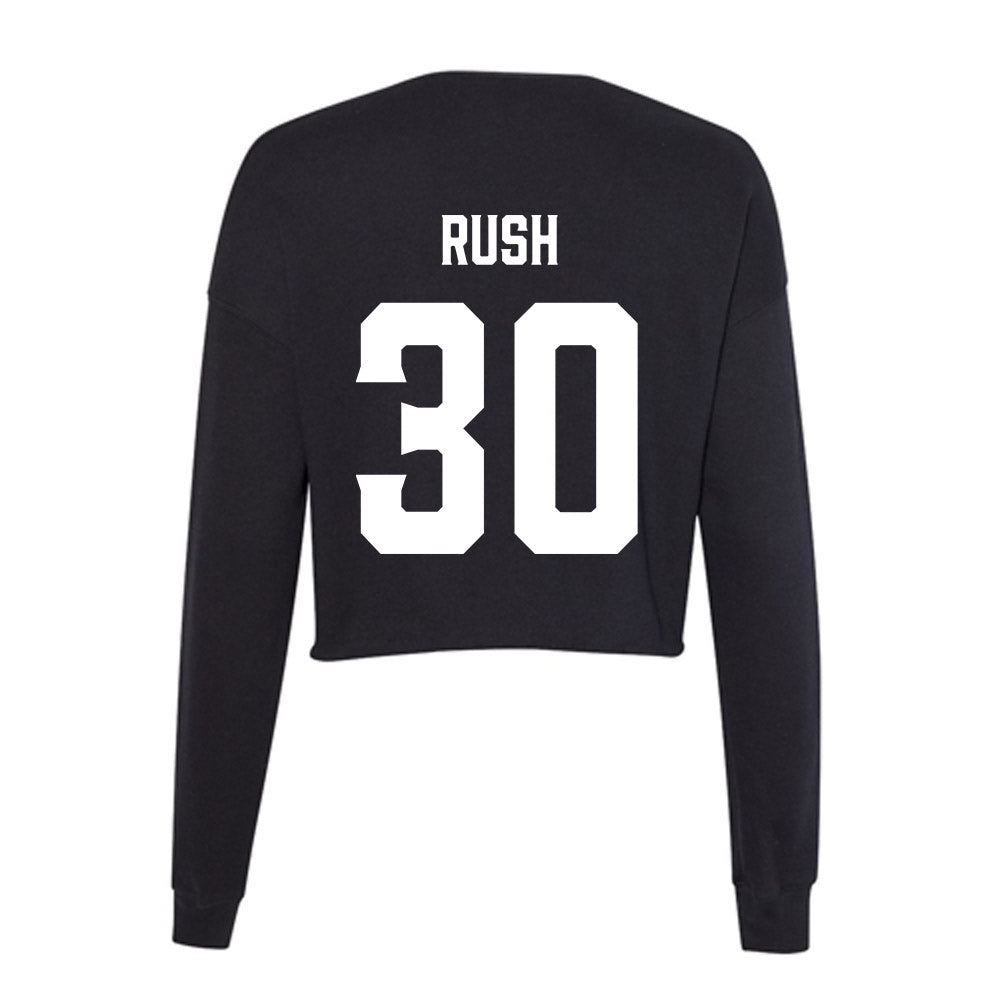 Furman - NCAA Football : Quay Rush - Women's Cropped Crew Fleece-1