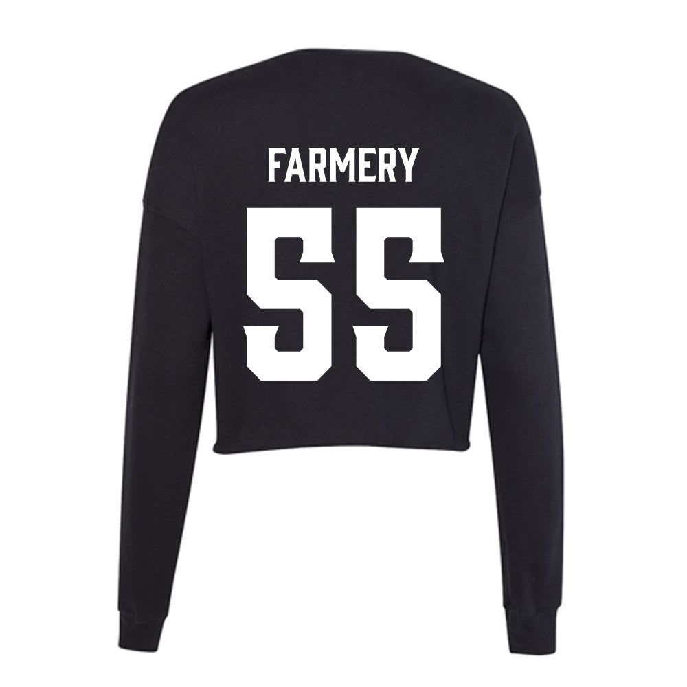 Furman - NCAA Football : Griffin Farmery - Women's Cropped Crew Fleece-1