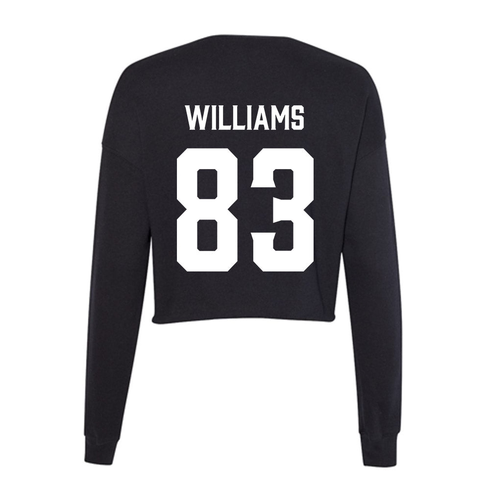 Furman - NCAA Football : Ian Williams - Women's Cropped Crew Fleece-1