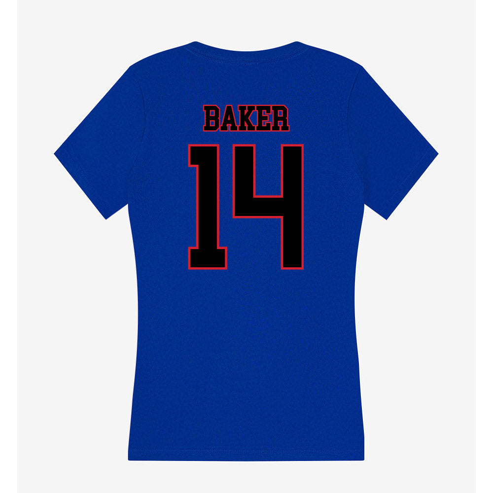 DePaul - NCAA Softball : Gwen Baker - Women's V-Neck T-Shirt-1