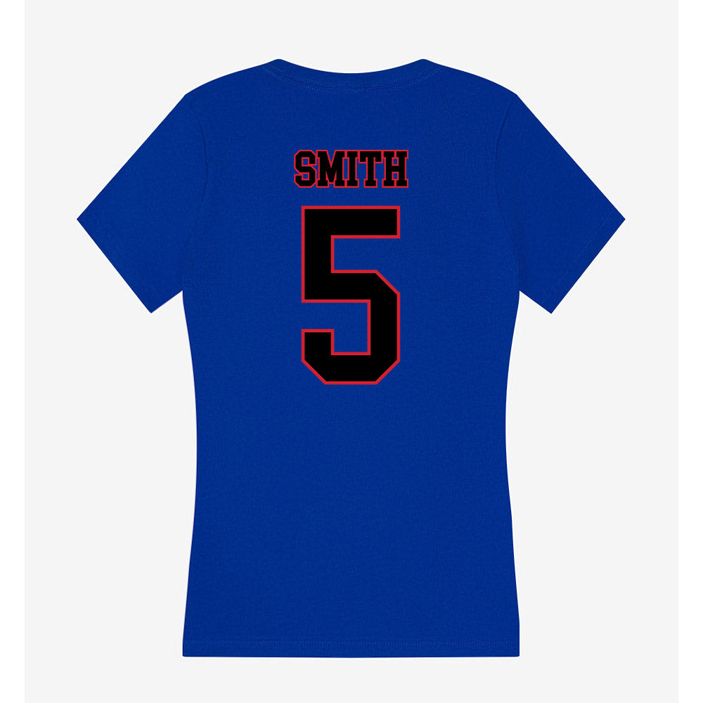 DePaul - NCAA Men's Basketball : RJ Smith - Women's V-Neck T-Shirt-1