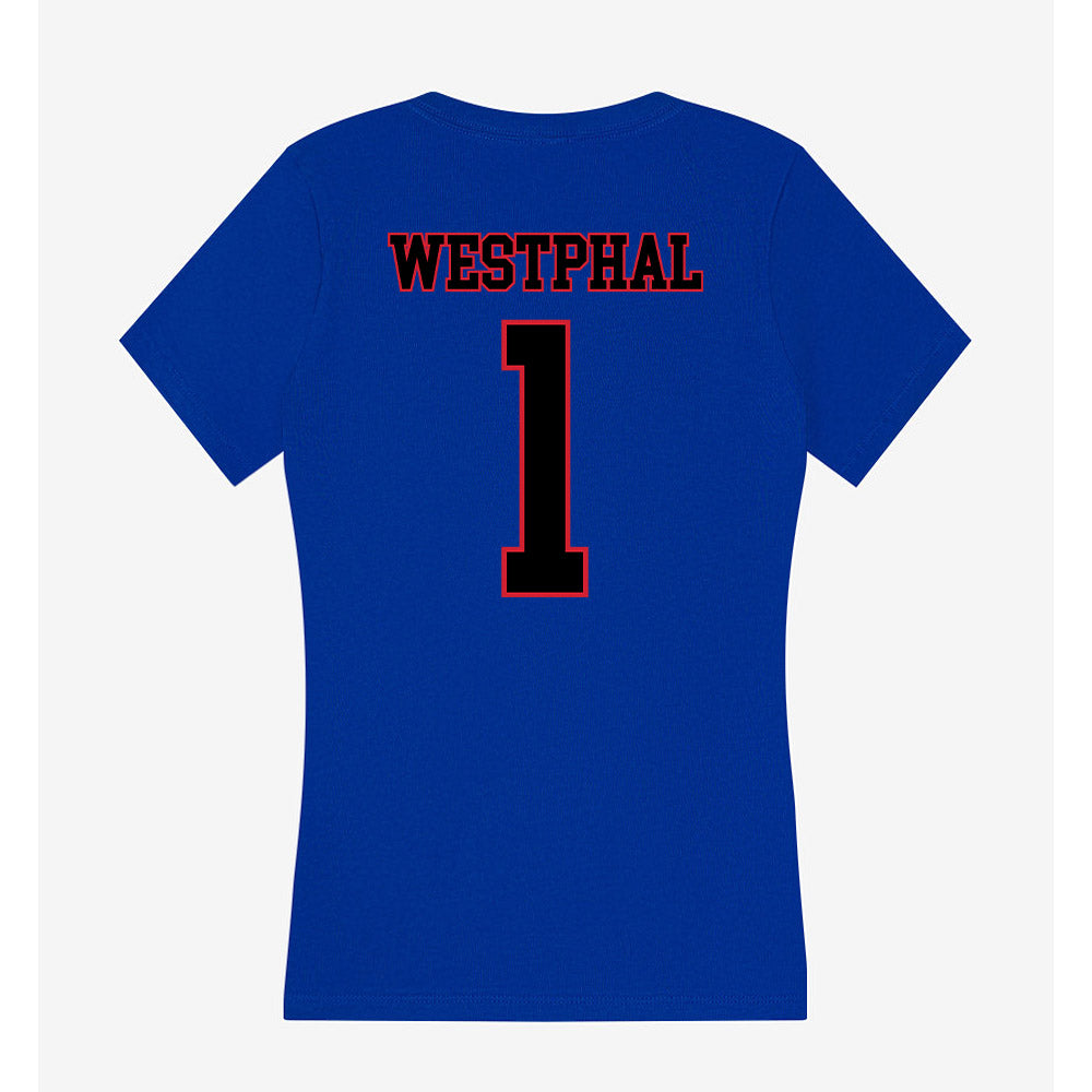 DePaul - NCAA Softball : Kailie Westphal - Women's V-Neck T-Shirt-1