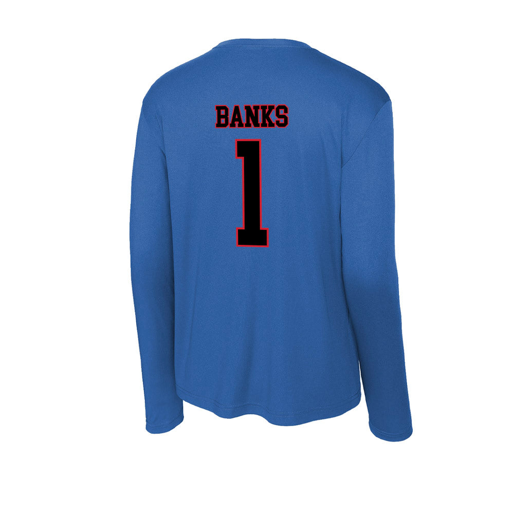 DePaul - NCAA Men's Basketball : Kaleb Banks - Activewear Long Sleeve T-Shirt-1